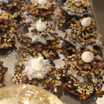 sapin chocolat aux fruits secs et fruits confits