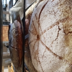 frangipane , feuilletage recouvert d'un biscuit macaron